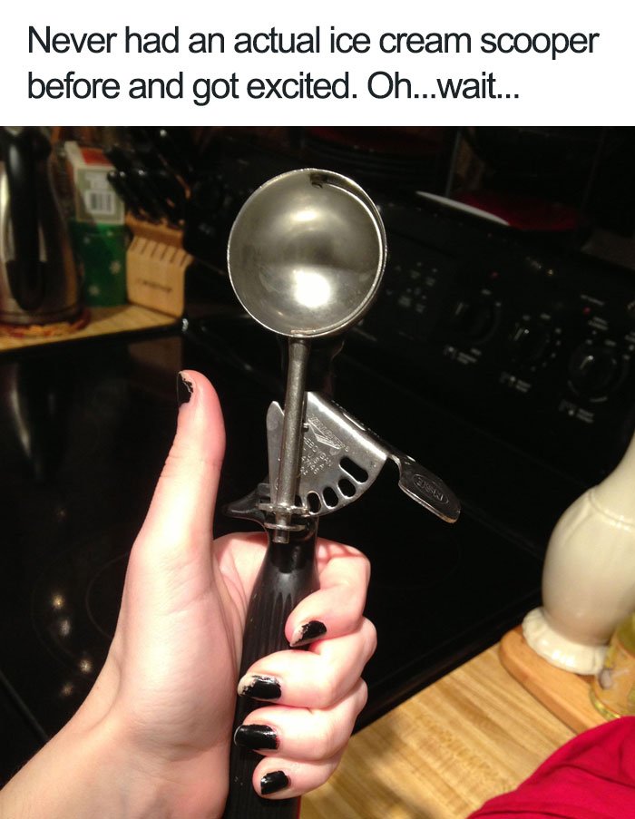 left handed ice cream scoop