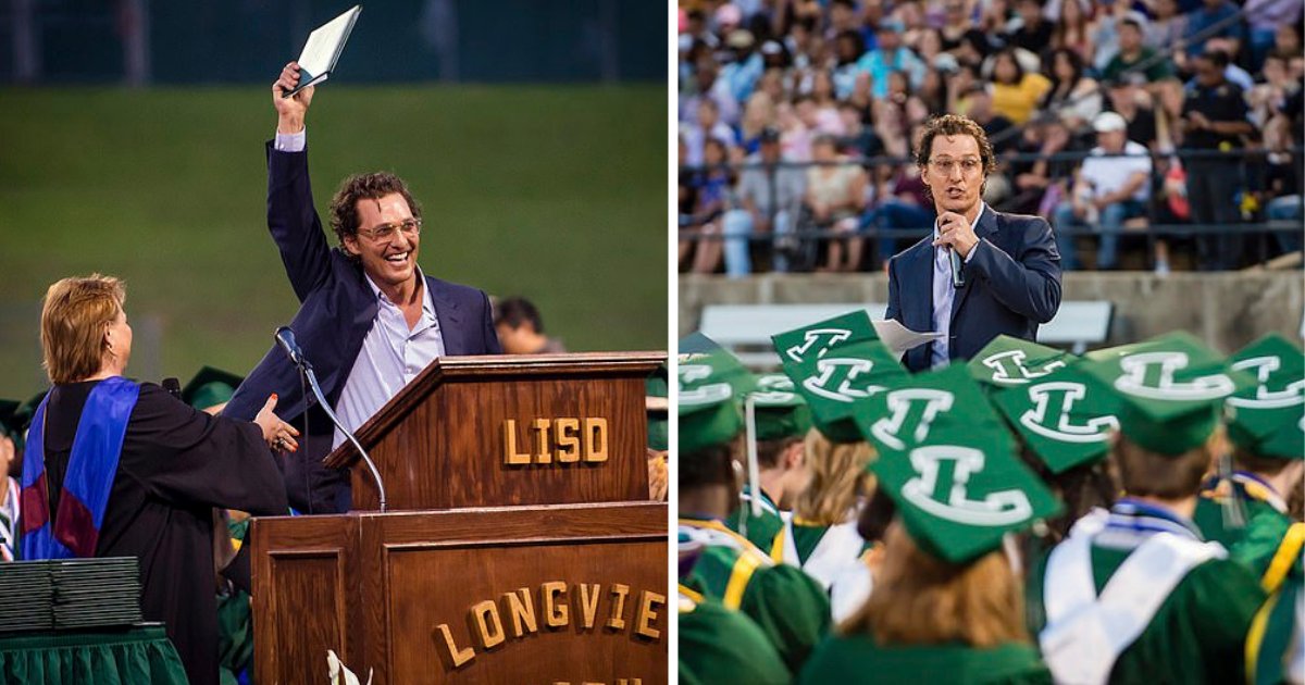 s4 11.png?resize=412,232 - Matthew McConaughey Went Back to His High School 30 Years Later to Receive His Diploma
