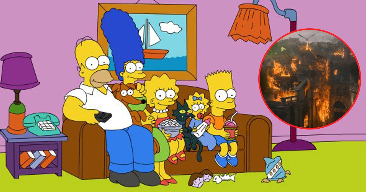 the simpsons game of thrones.jpg?resize=412,275 - The Simpsons Gave Spoilers Of The Latest Episode Of Game Of Thrones Two Years Ago