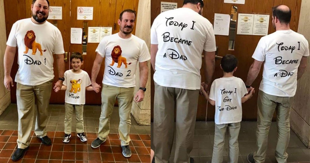 two dads adopted a kid and shared adorable picture on the internet which won many hearts.jpg?resize=1200,630 - Two Dads Celebrated The First Day Of Adopting Their Son With Heartwarming Pictures