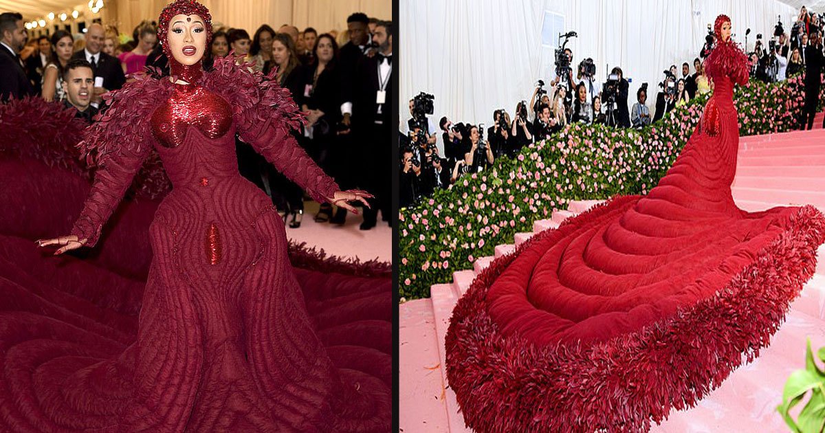 untitled 1 18.jpg?resize=412,275 - Cardi B Should Get The Award For The Most Massive Train At The 2019 Met Gala