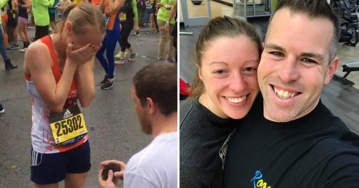 untitled design 1 2.png?resize=1200,630 - Boyfriend Surprises Girlfriend At the Finish Line After Her Marathon Run