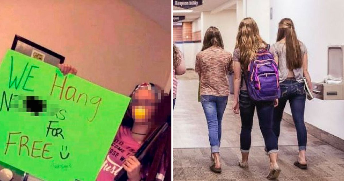 untitled design 23.png?resize=412,275 - Teen Girl Shared Picture Of Her Holding A Gun And Sign That Read 'We Hang Ni**ers For Free'