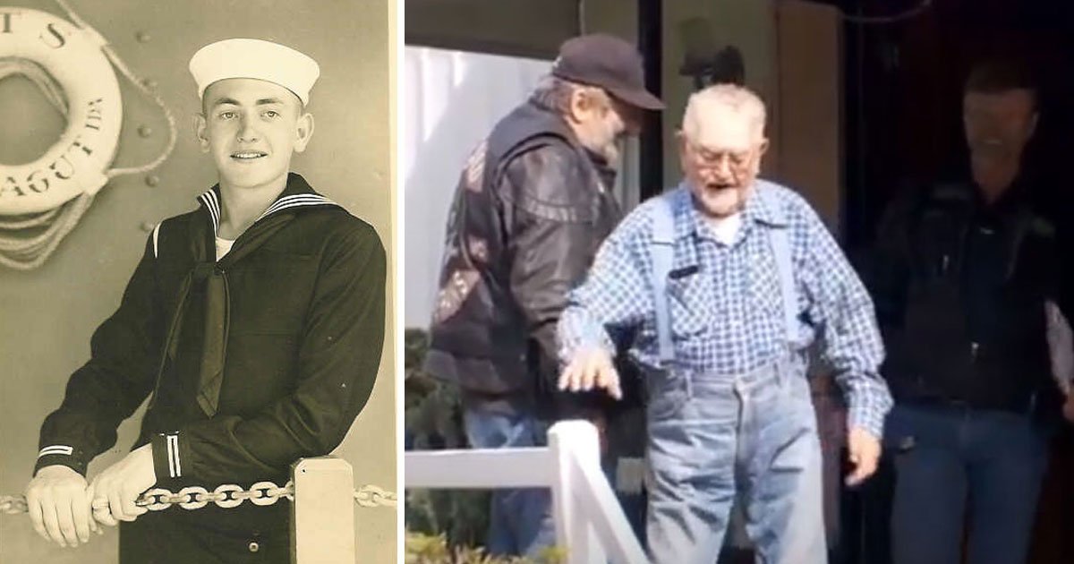 veteran fix roof volunteers.jpg?resize=412,275 - Motorcycle Club Volunteers Stepped In To Help 93-Year-Old World War II Veteran