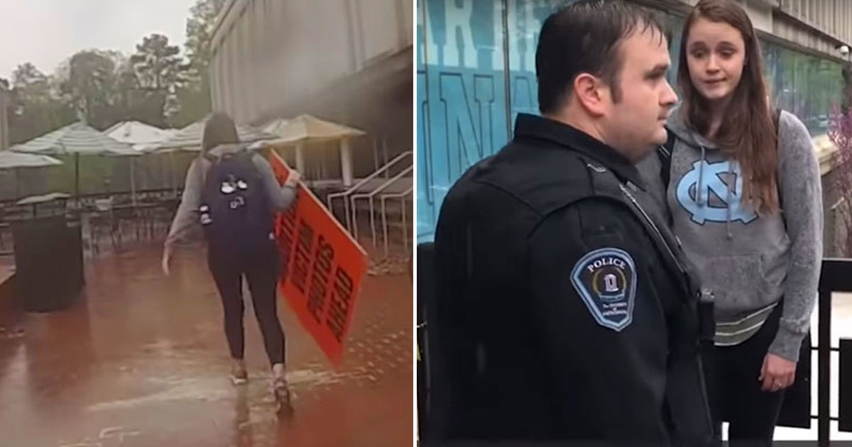 woman arrested stealing prolife sign.jpg?resize=412,232 - Woman Arrested After Stealing A Pro-Life Sign From A Member Of A Pro-Life Group