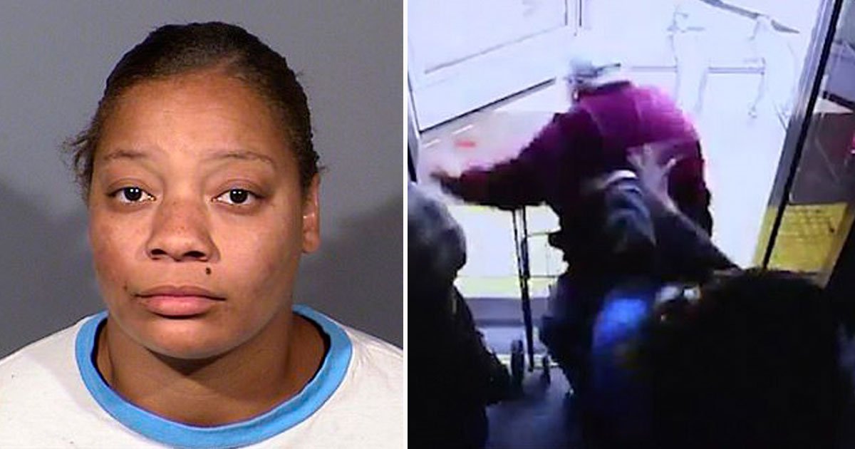 woman pushed man off bus.jpg?resize=412,232 - Footage Of Woman Pushing A 74-Year-Old Man Off A Bus Has Been Released - The Woman Is Now Facing Murder Charges