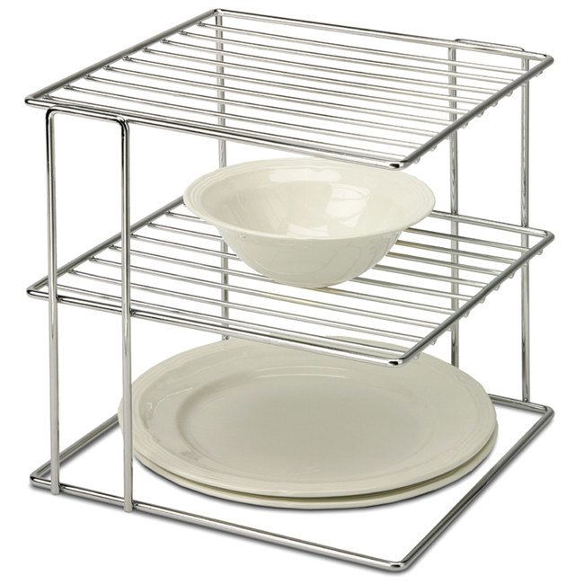 Promising review: “If you have wasted space inside your kitchen cabinets, these chrome corner shelves will definitely be worth your money! I purchased more after the ease of using the first one. They definitely do what they are intended. I can now open the cabinet and grab what is needed without the chance of something falling out! My cabinets look so organized now!” —Jpaws Price: .55