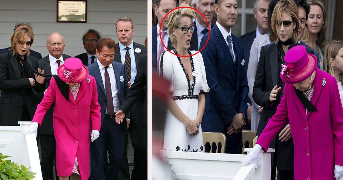 68.jpg?resize=412,275 - Awkward Moment When Queen Elizabeth II Was Hit In The Face With A Scarf