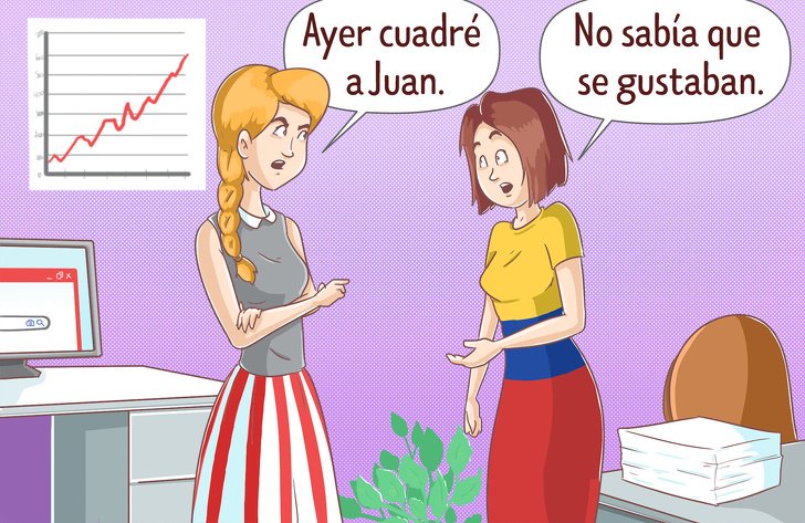 15 Palabras del español que tienen significados muy distintos en cada país