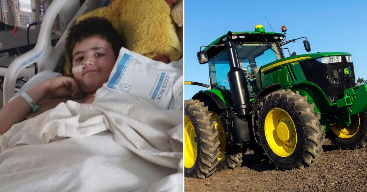 alex5.png?resize=1200,630 - Un garçon de 9 ans a miraculeusement survécu après avoir été écrasé par un tracteur