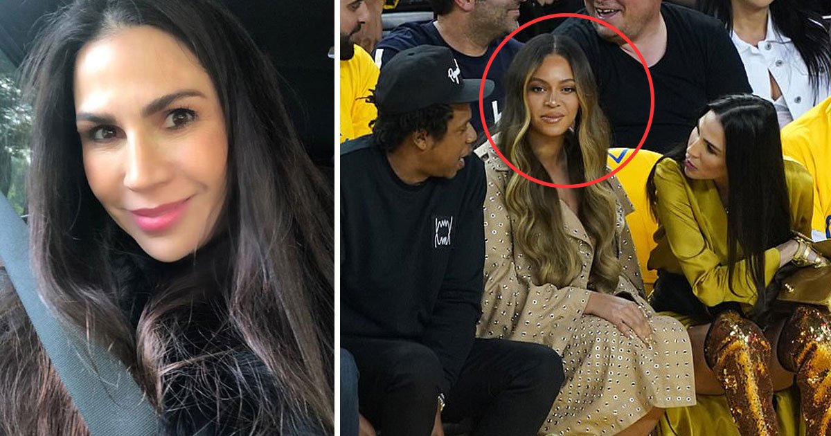 beyonce jay z curran.jpg?resize=412,232 - Nicole Curran Said She Received Threats After A Video Of Her Leaning Over Beyoncé To Chat With Jay-Z Went Viral