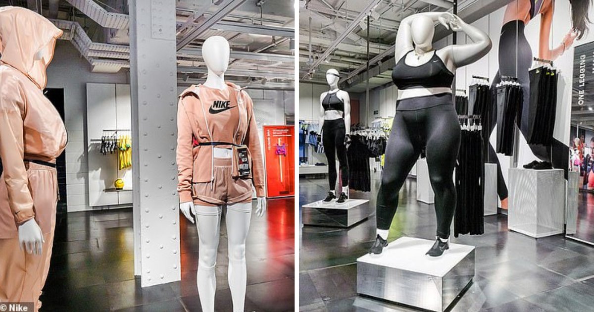 d1 4.png?resize=412,275 - Nike in its London Flagship Store Divides Opinion After Unveiling Plus-Size Mannequins