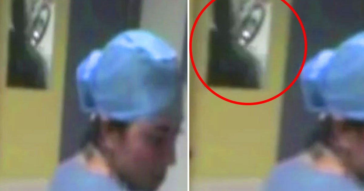 ghostly figure.jpg?resize=412,232 - Cette vidéo d'une silhouette de fantôme dans un hôpital laisse les internautes perplexes