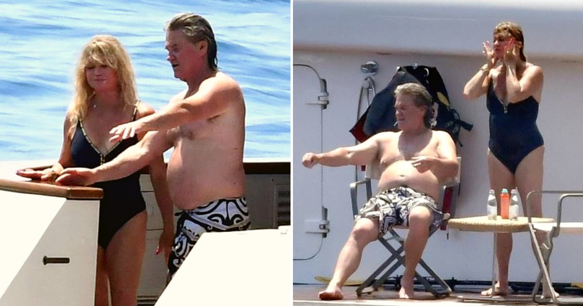 goldie6.png?resize=412,275 - Kurt Russell And Goldie Hawn Were Seen Enjoying The Sun On A Yacht On Italy’s Amalfi Coast