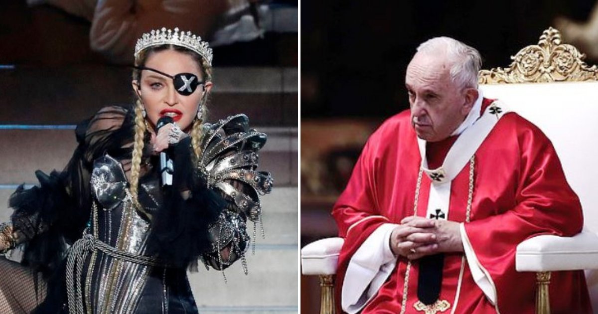 madonna5.png?resize=412,275 - Madonna Wants To Tell Pope Francis That Jesus Would Support Abortion, Here's Her Pitch!