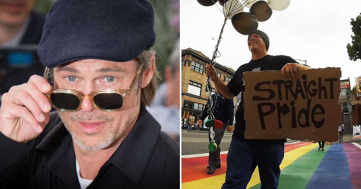 pitt3.png?resize=412,275 - Brad Pitt Spoke Out After Group Used His Name And Photo To Promote 'Straight Pride Parade'