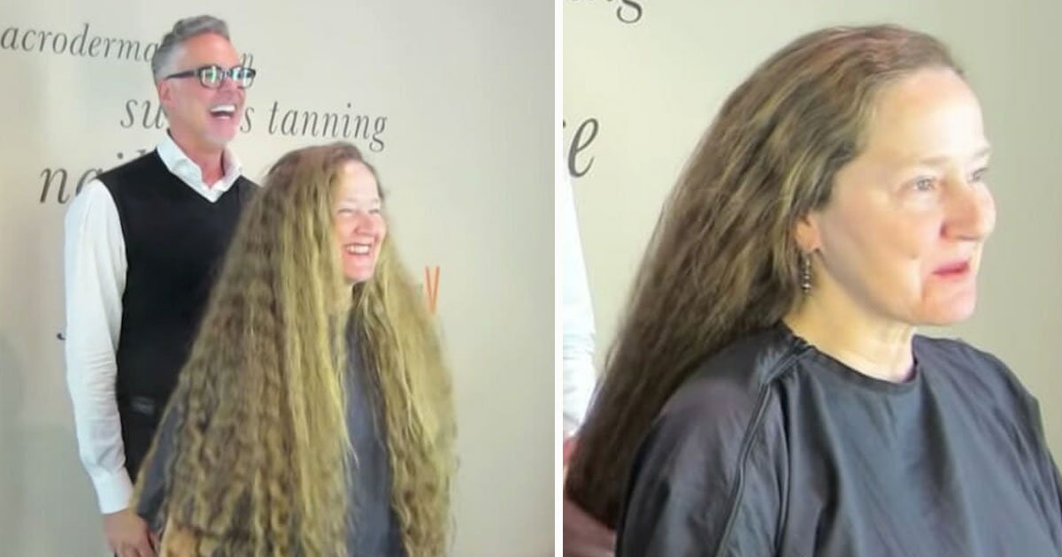 real life rapunzel transformation.jpg?resize=412,232 - Le coiffeur a coupé les cheveux de cette femme - Sa transformation a laissé tout le monde stupéfait