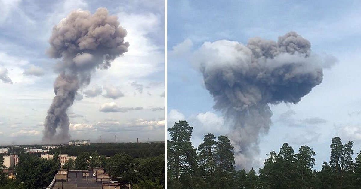 russian tnt explosion.jpg?resize=412,232 - Une nuage de fumée s'est formé après une explosion à l'usine russe TNT, qui a fait 38 blessés