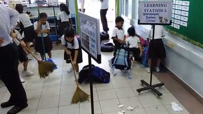 Résultat d'image pour les enfants devraient-ils nettoyer leurs propres écoles? LE JAPON PENSE SI