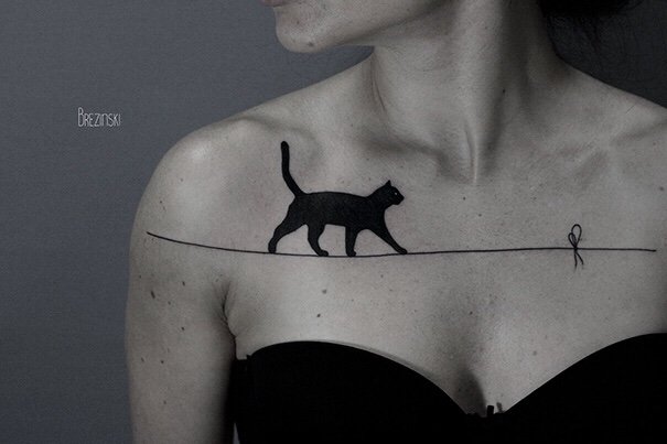 tatuagem de gato 04.jpg?resize=412,275 - 15 Ideias de tatuagens incríveis para os apaixonados por gatos.