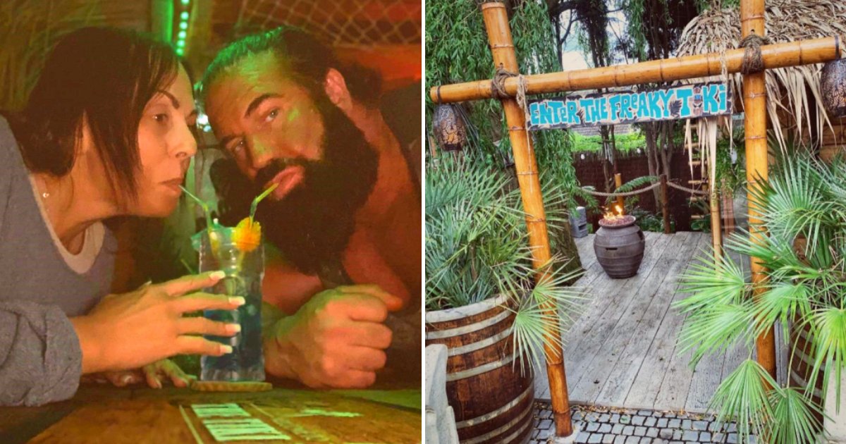 tiki8.png?resize=412,275 - Husband Couldn't Take Wife On Holiday So He Transformed Their Garden Into A Tropical Paradise