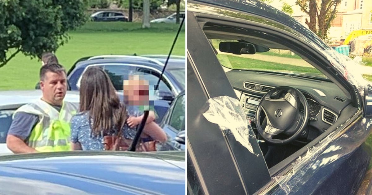 toddler.png?resize=1200,630 - 18-Month-Old Boy Cried After Being Left Alone In Hot Car For More Than An Hour, Firefighters Smashed Car Window To Rescue Him