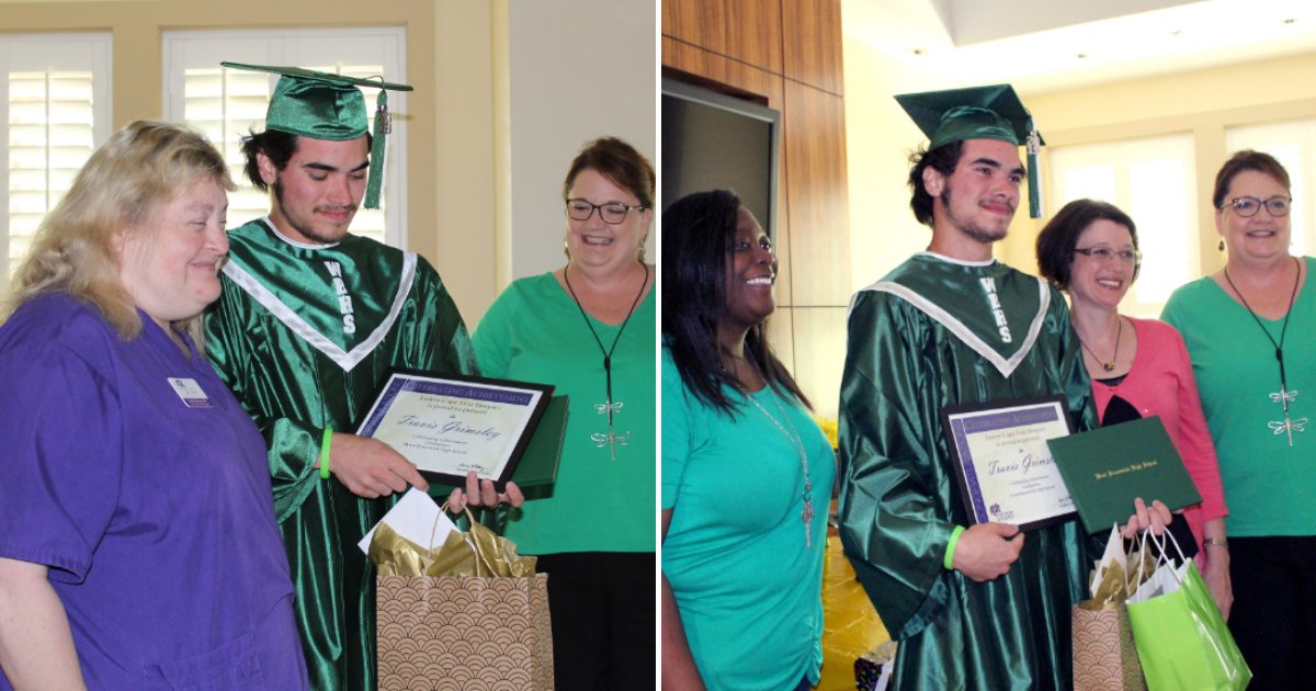 travis5.png?resize=412,275 - Father Gets To See His Son Graduate Only Two Hours Before He Passed Away