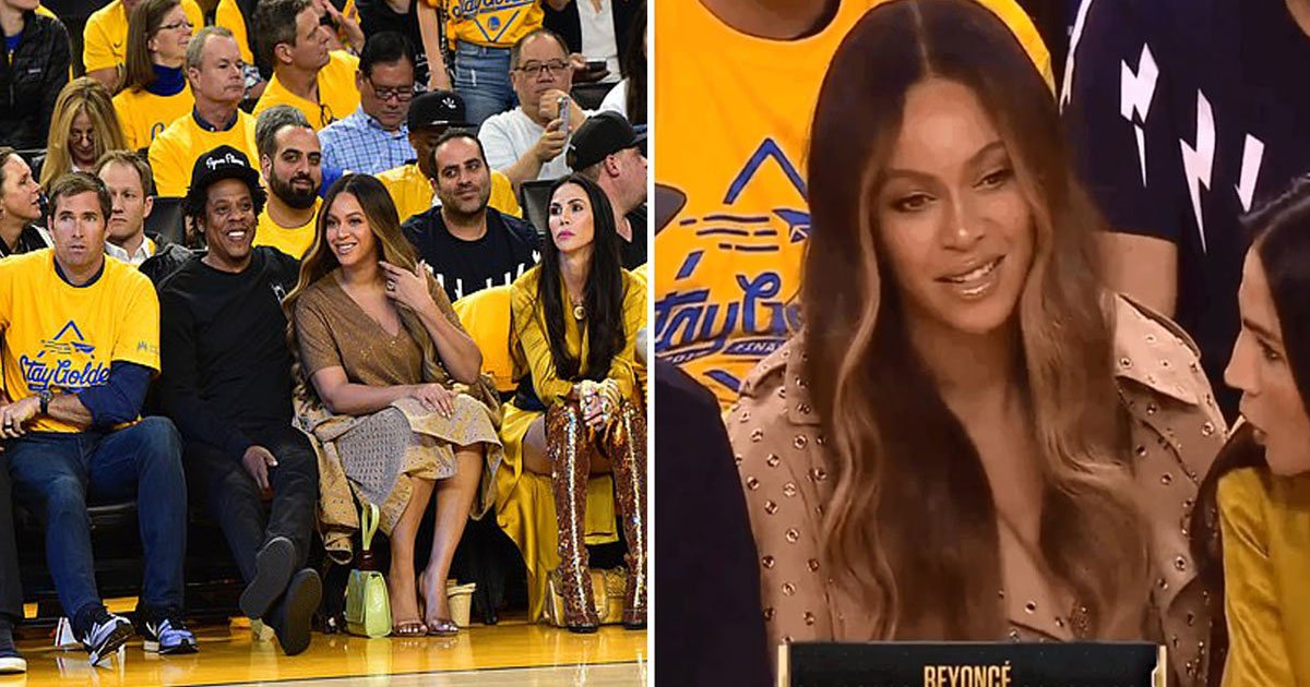 untitled 1 14.jpg?resize=1200,630 - La réaction de Beyoncé face à l'épouse du propriétaire des Golden State Warriors, Nicole Curran, en train de discuter avec Jay-Z est devenue virale