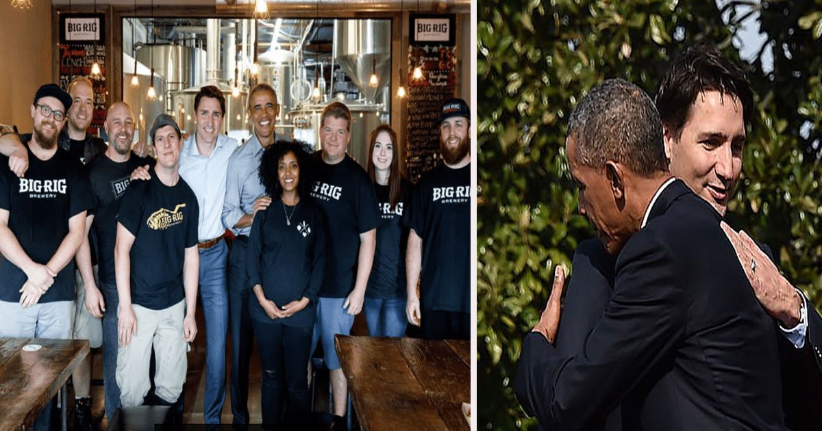 untitled 3.jpg?resize=412,275 - Barack Obama And Justin Trudeau 'Catching Up' At A Brewery In Ottawa