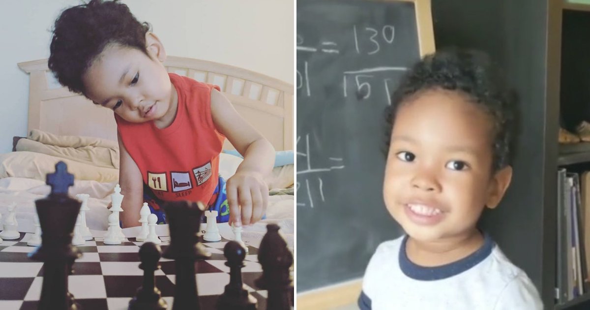 untitled design 90.png?resize=1200,630 - Un petit génie de 3 ans montre ses compétences en mathématiques pendant que sa mère fière le filme