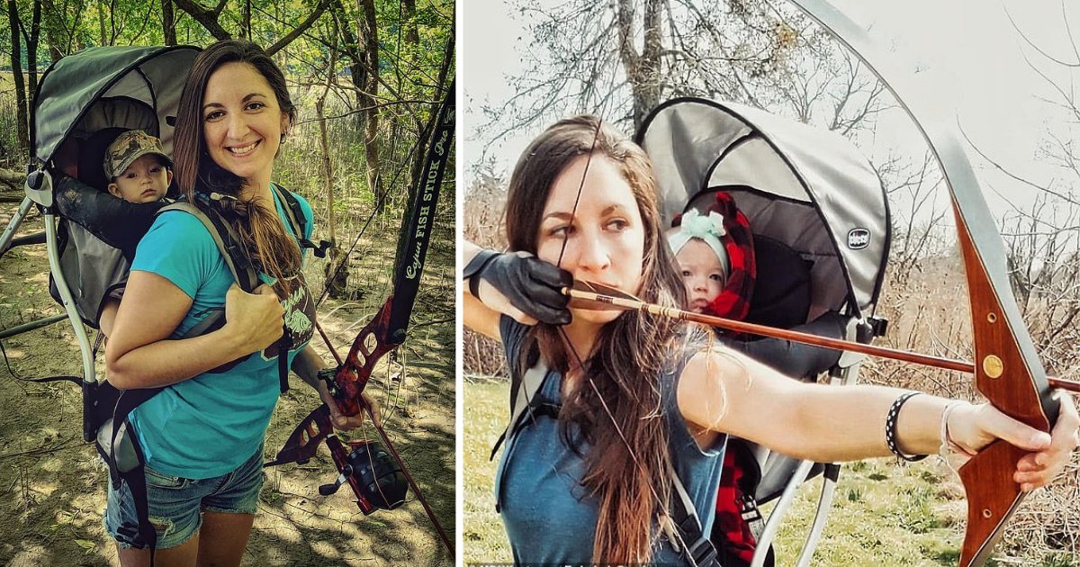 y3 2.png?resize=412,275 - Huntress Mother Takes Her 9-Month-Old Daughter On Every Hunt On Her Back