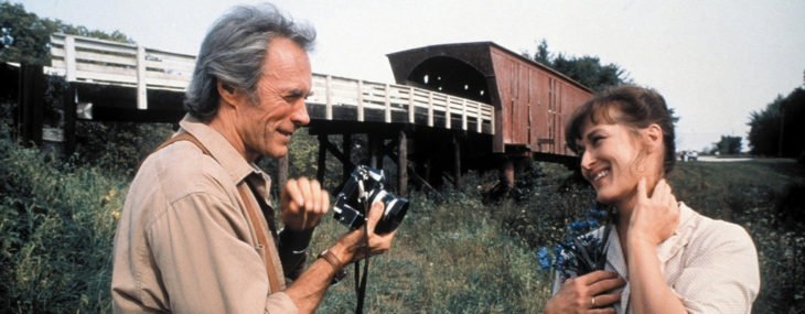 Clint Eastwood y Meryl Streep en la película los puentes de madison
