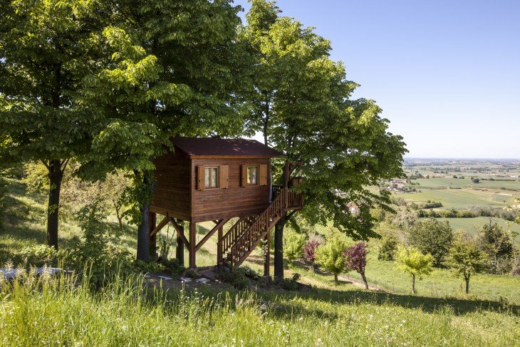 Casa del árbol en San Salvatore Monferrato, Italia