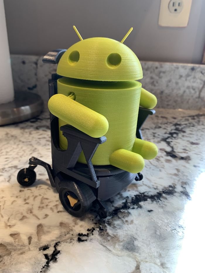 My Brother Is In A Wheelchair And Is Starting His First Job At Google Next Week. People Said I Should Make Him The Google Logo, But That’s No Fun So I Made This For His Desk