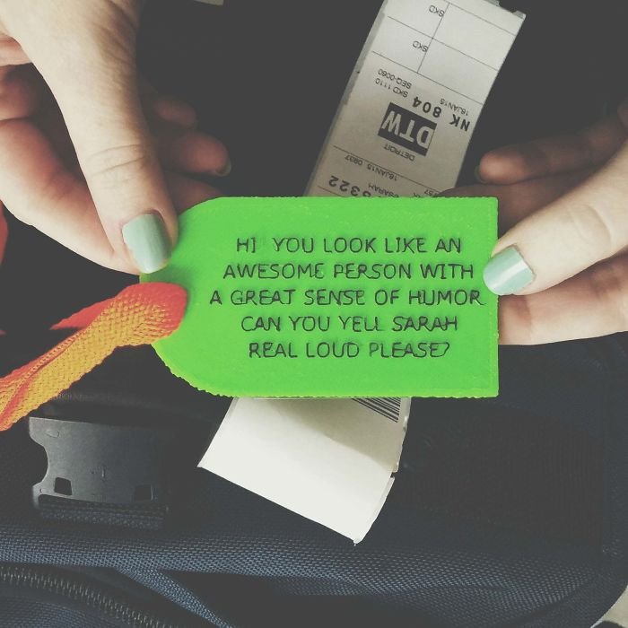 Friend Made A Luggage Tag With Her 3D Printer