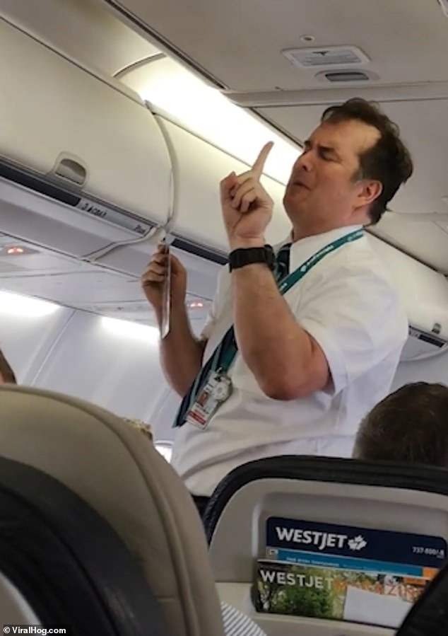 WestJet Flight Attendant’s Hilarious Safety Demonstration - Small Joys