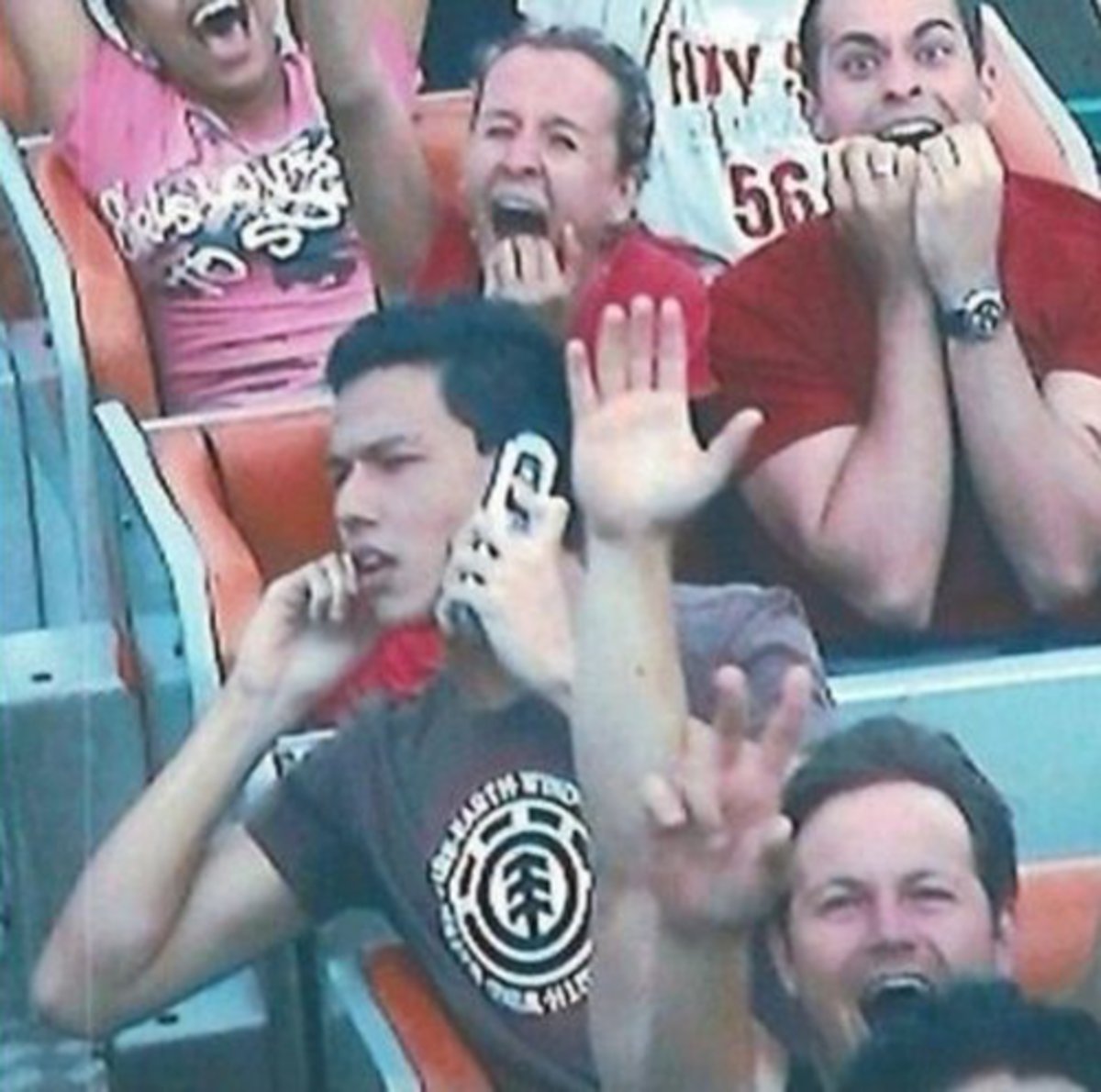 funny roller coaster photos can you hear me