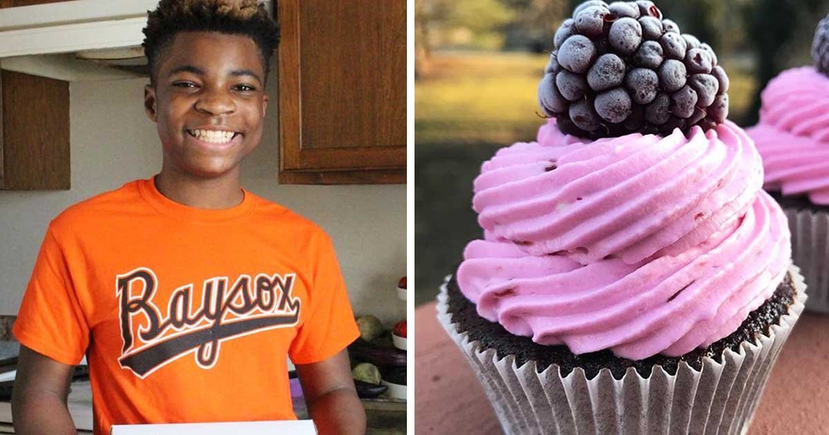 a 3.jpg?resize=1200,630 - A 13 Year Old Boy Opened A Bakery And For Every Cupcake He Sells, He Gives One To Someone In Need