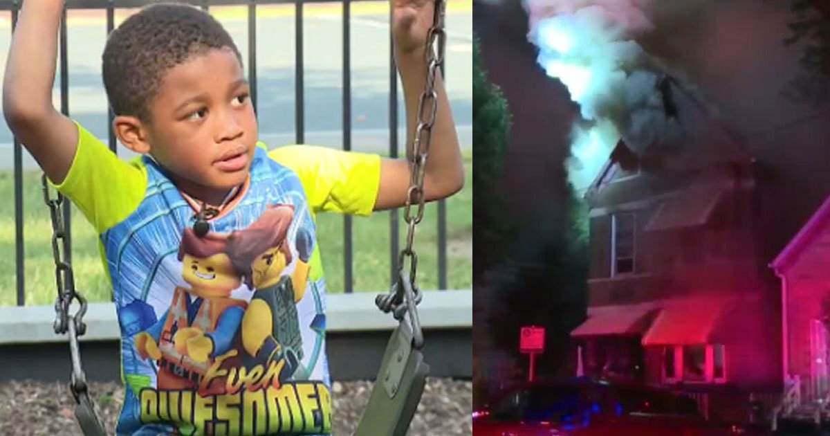 a 5 year old boy warned people to get out of burning home and saved lives of 13 people.jpg?resize=412,232 - A 5-Year-Old Boy Warned People To Get Out During A Fire And Saved 13 Lives