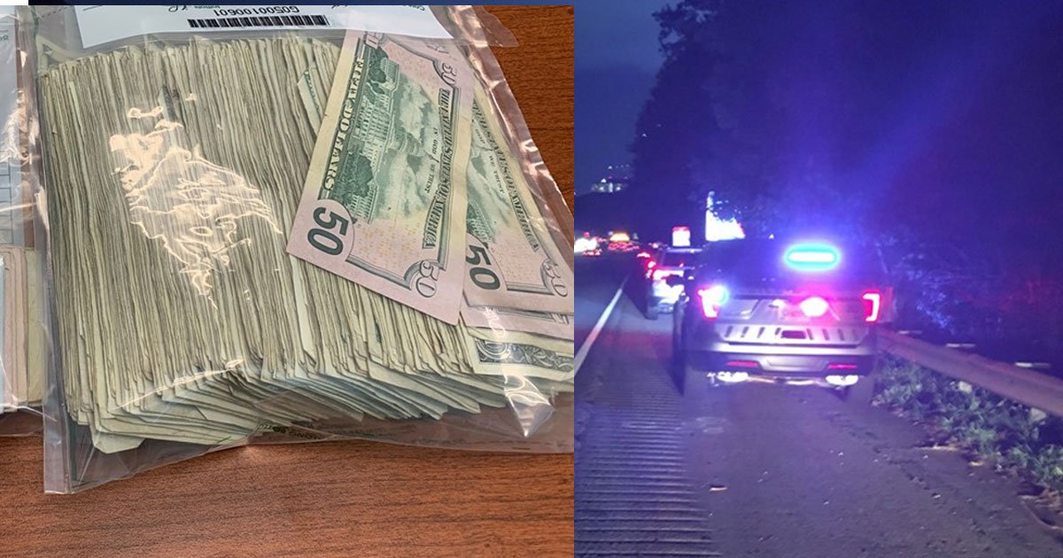 an armored truck spilled over 100k onto atlanta highway and people started grabbing the cash.jpg?resize=412,275 - Un camion de transport de fonds a déversé plus de 100 000 € sur une autoroute