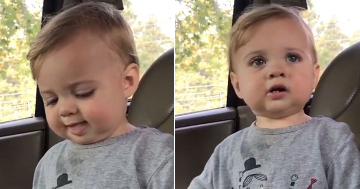 baby talks baby language.jpg?resize=1200,630 - Baby’s Response When His Mother Says He Can’t Climb In The Car