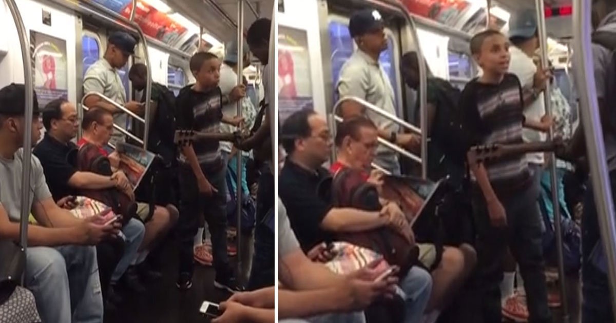 boy sam smith.jpg?resize=412,275 - A Boy Covers Sam Smith On New York City Subway