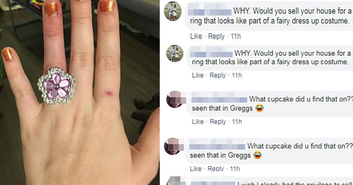 bride to be received flak from netizens after revealing her fiance sold their house to get the engagement ring.jpg?resize=1200,630 - Bride-To-Be Was Slammed After Revealing Her Fiance Sold Their House To Get The Engagement Ring