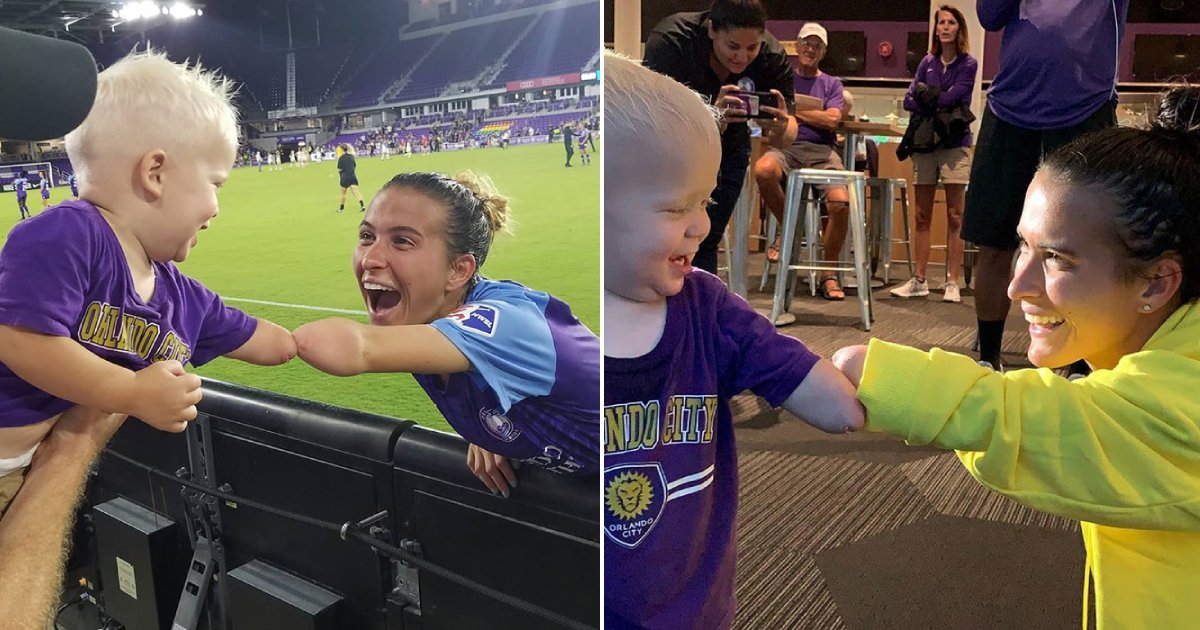 bump.png?resize=412,232 - A 2-Year-Old Born Without A Forearm Met A Soccer Player Just Like Him