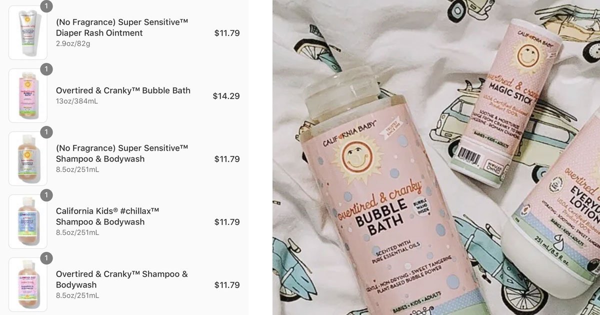 california baby company accidentally offered a promo code 75 off its products.jpg?resize=1200,630 - California Baby Company Accidentally Offered A Promo Code For $75 Off Its Products