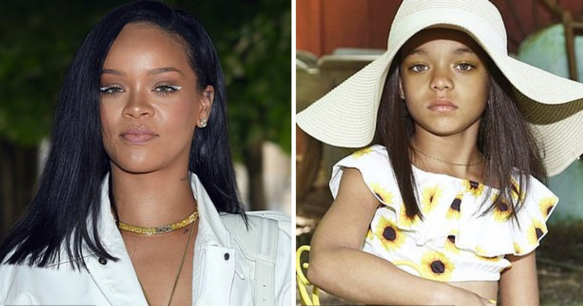 d1 18.png?resize=412,275 - Rihanna Was Shocked to See a Little Girl on Instagram, Who is Almost Her Look Alike