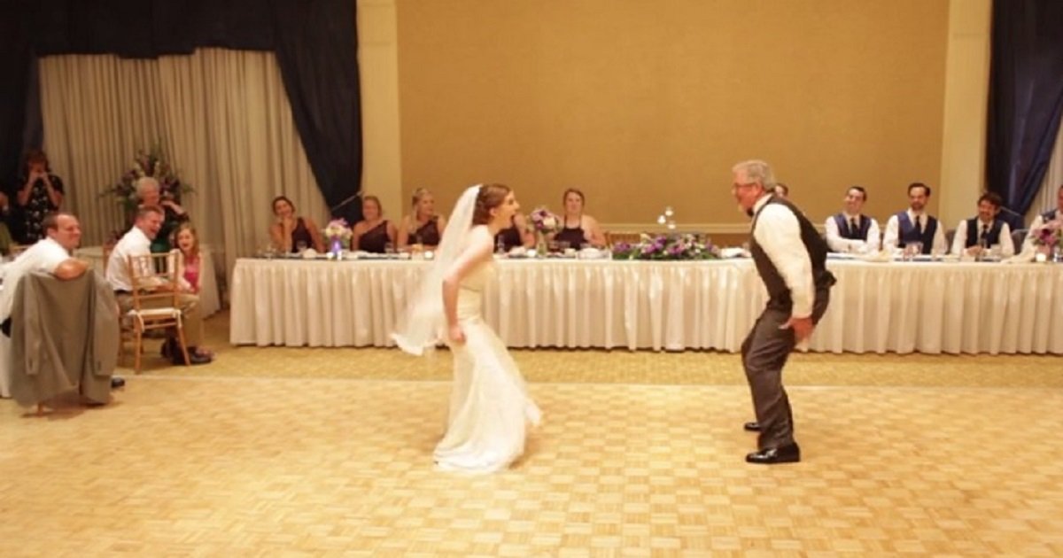 d3 13.jpg?resize=1200,630 - La mariée a opté pour une danse non-traditionnelle pour la danse père-fille pour son mariage