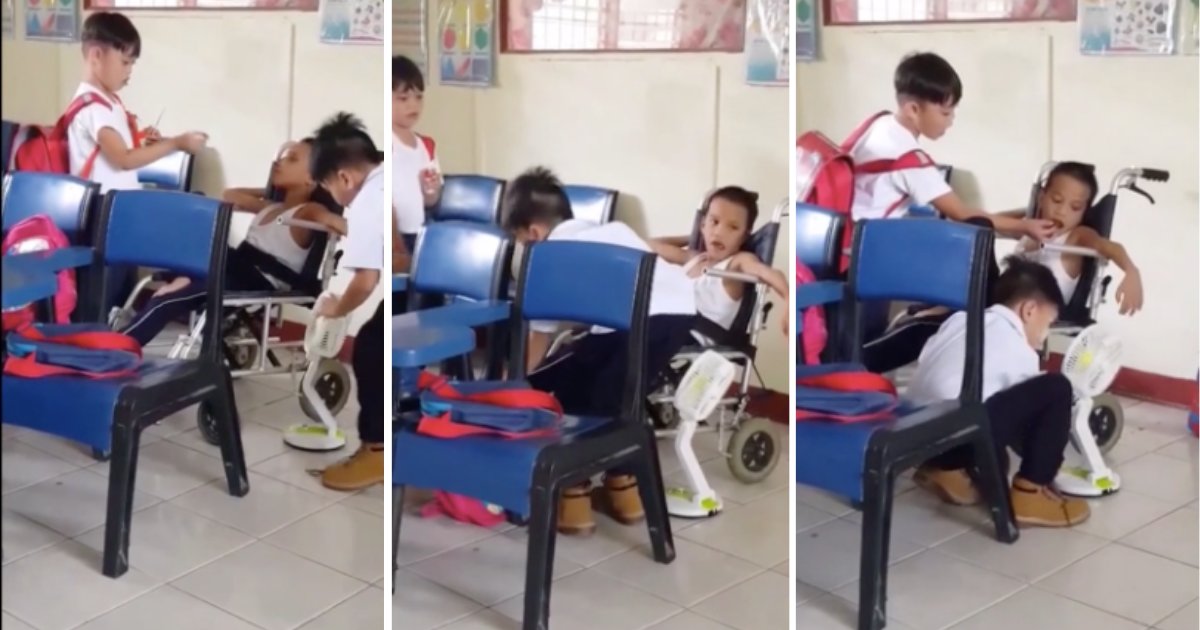 d4 15.png?resize=412,232 - Two School Mates Help Their Classmate Who Is Suffering from Cerebral Palsy