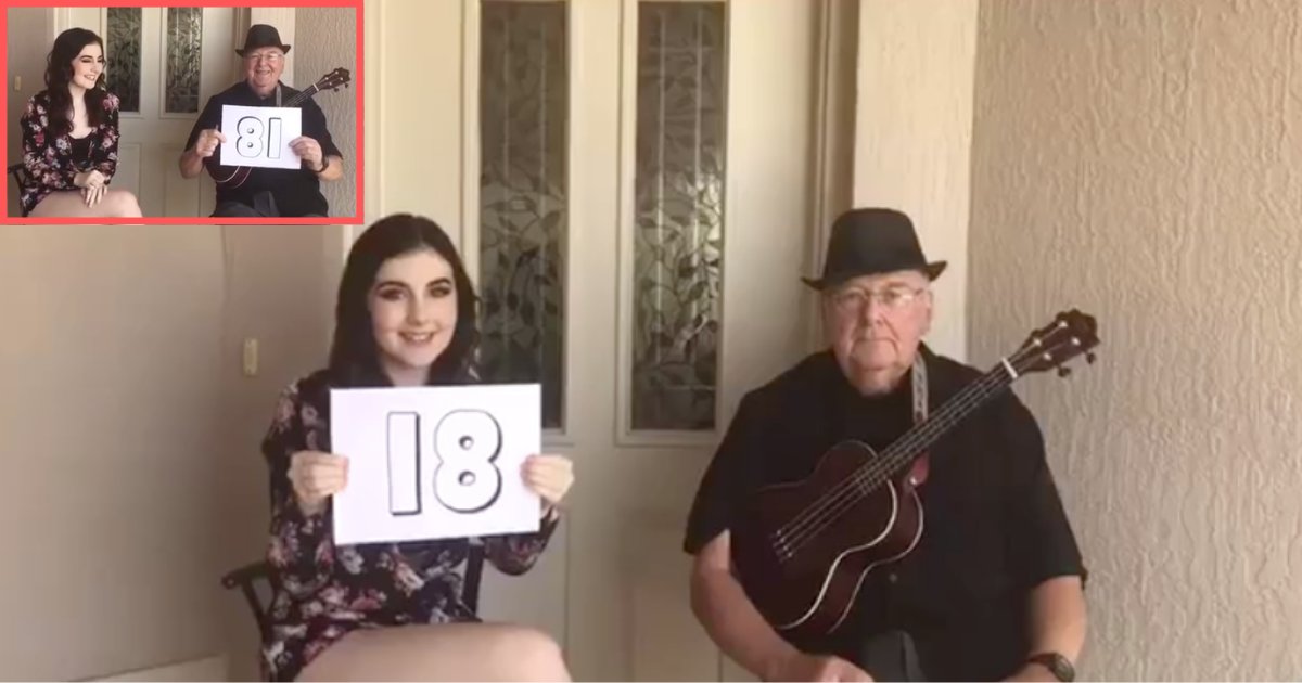 d5 10.png?resize=1200,630 - Une fille de 18 ans chante avec son grand-père de 81 ans dans un duo touchant