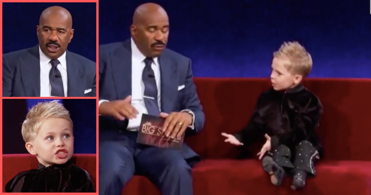 d5 13.png?resize=412,232 - Steve Harvey Was Unable to Understand Anything the Little Boy Was Saying